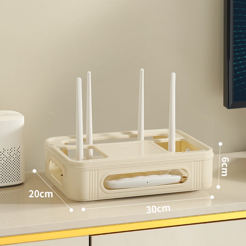 Wifi Router Storage Box Desktop Wireless Optical Cat Tv Set-Top Box Rack Socket Wire Finishing Artifact - Image 1
